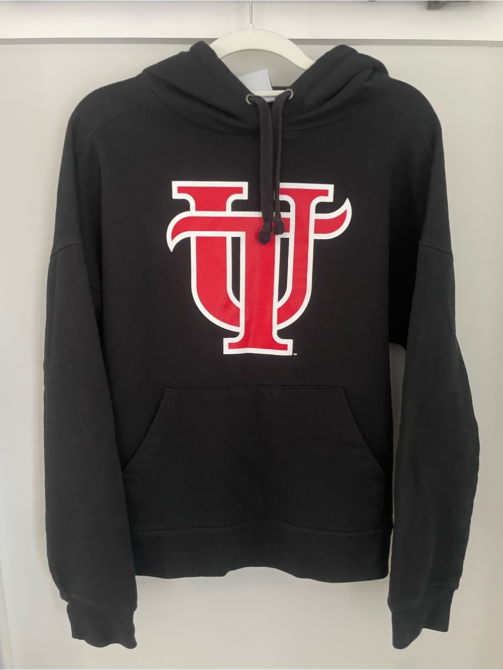 Black Sweatshirt with Red University of Tampa (UT) Logo